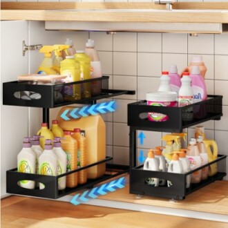 Top 3 Under Sink Organizers for Kitchen and Bathroom Storage